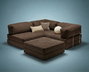 Atelier Del Sofa Kanyon Sofá-Cama Esquinero Marrón
